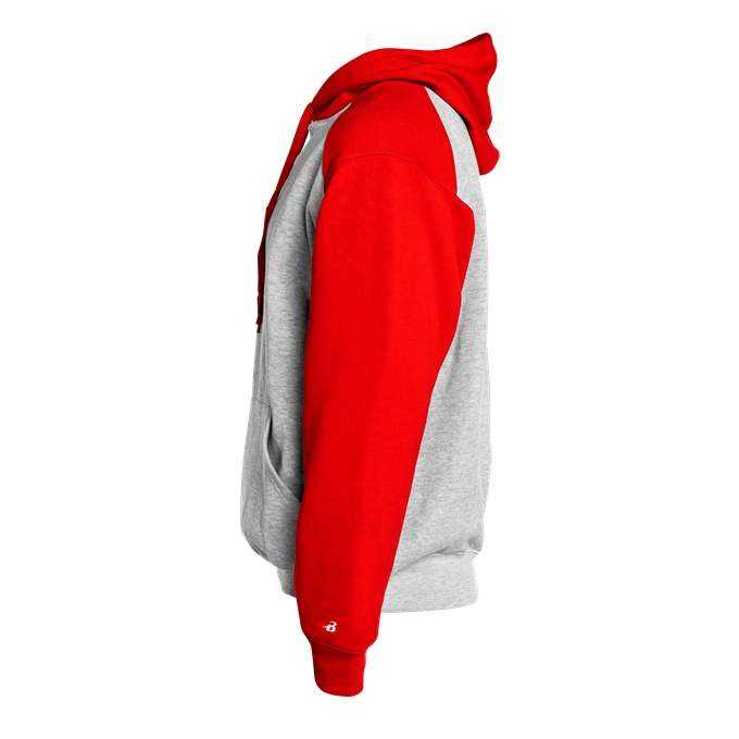 Badger Sport 1249 Athletic Fleece Sport Hoodie - Oxford Red - HIT a Double - 2