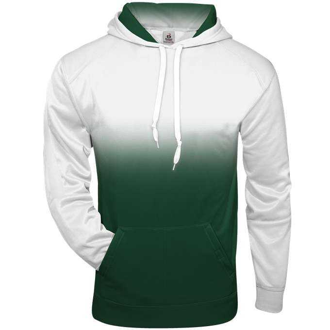 Badger Sport 1403 Ombre Hoodie - White Forest - HIT a Double - 1