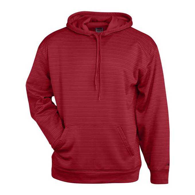 Badger Sport 1425 Stripe Hoodie - Red - HIT a Double - 1