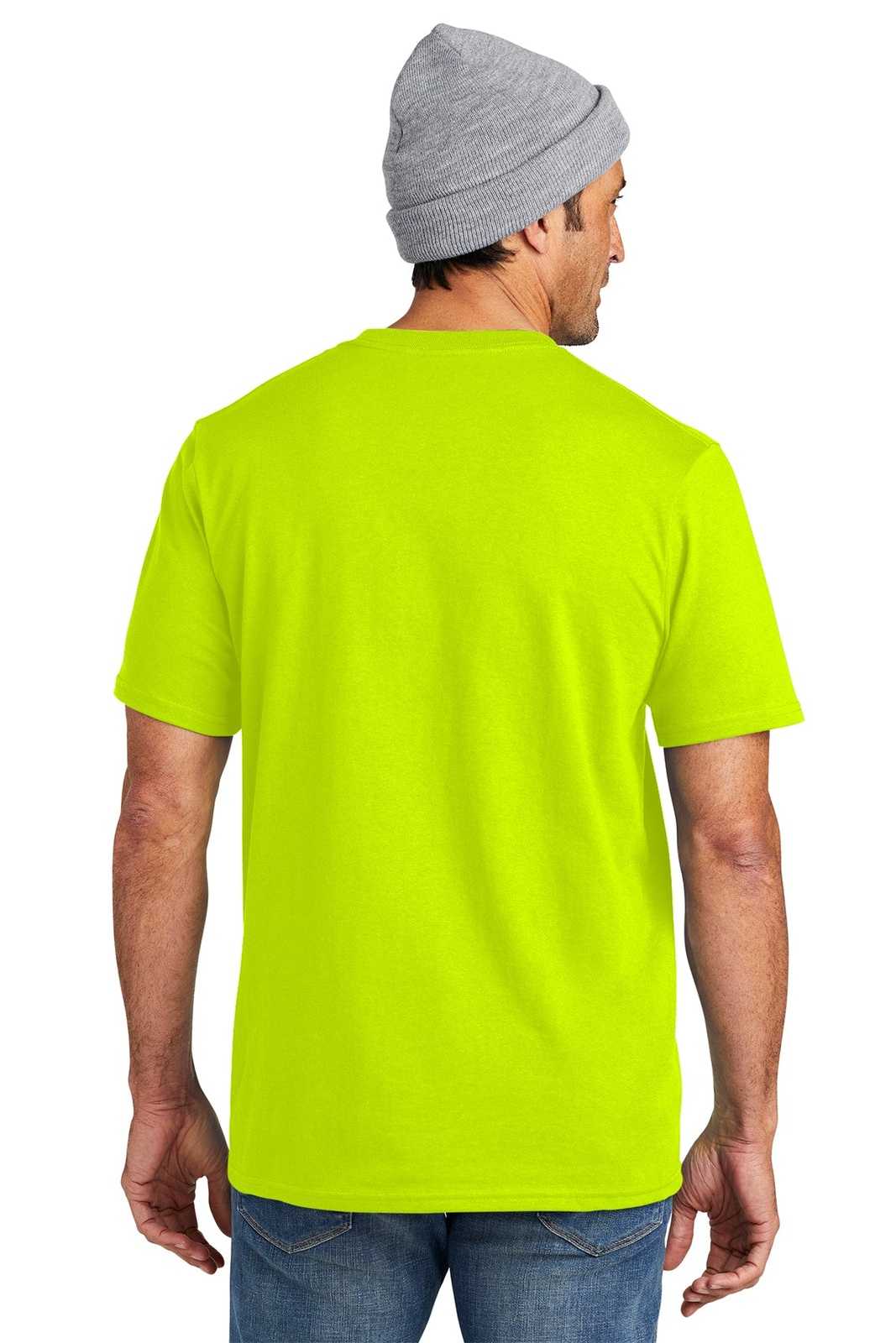 Volunteer Knitwear VL100P All-American Pocket Tee - Safety Green - HIT a Double - 2