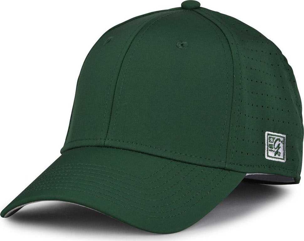 The Game GB904 Precurved Perforated Gamechanger Cap - Dark Green - HIT A Double