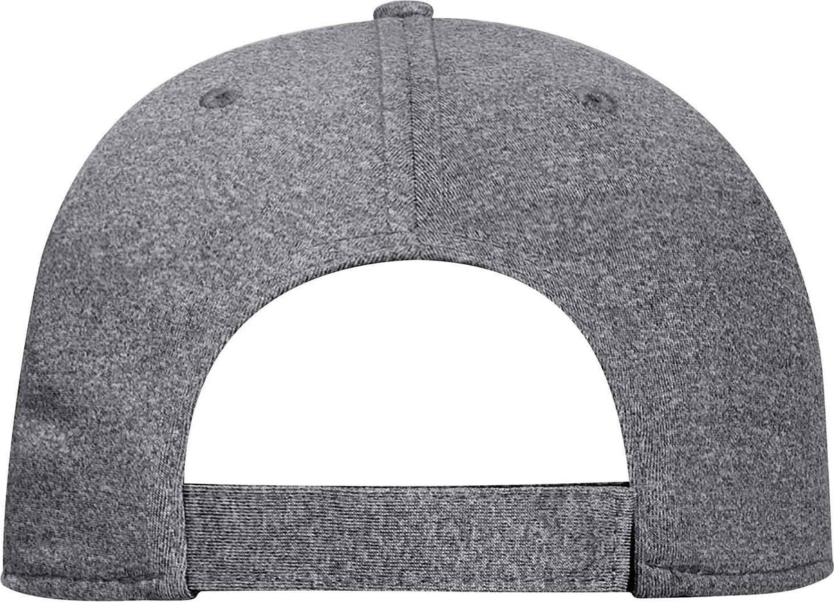 OTTO 19-1285 Otto Comfy Fit 6 Panel Low Profile Baseball Cap - Heather Black - HIT a Double - 2