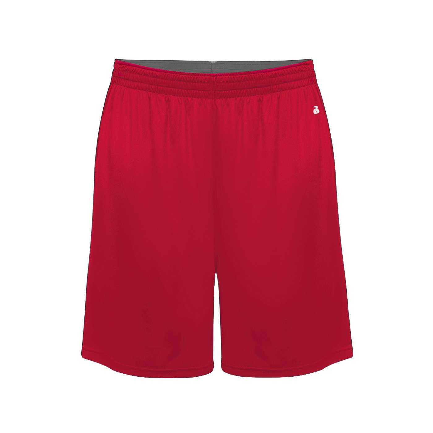 Badger Sport 2002 Ultimate Softlock Youth Short - Red - HIT a Double - 1