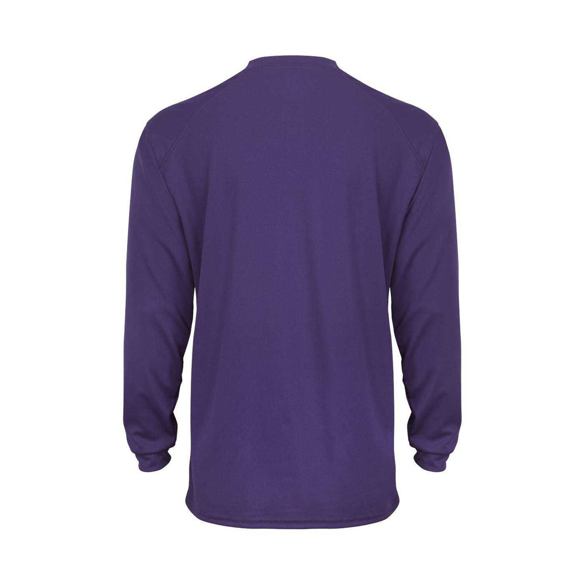 Badger Sport 2104 Youth B-Core Long Sleeve Tee - Purple - HIT a Double - 3