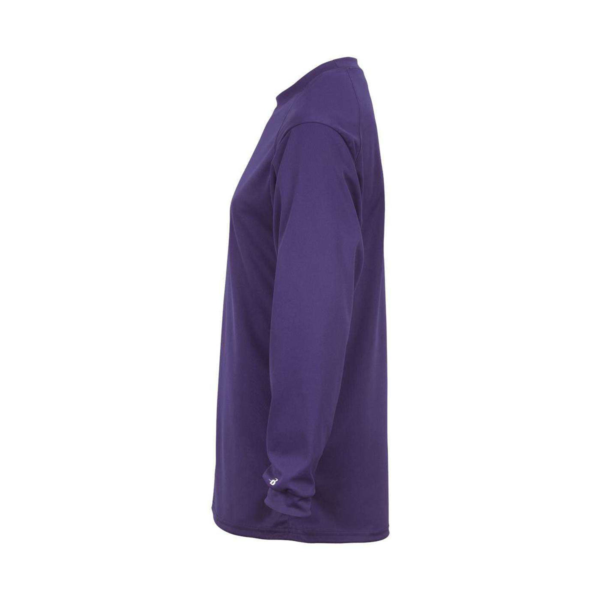 Badger Sport 2104 Youth B-Core Long Sleeve Tee - Purple - HIT a Double - 2