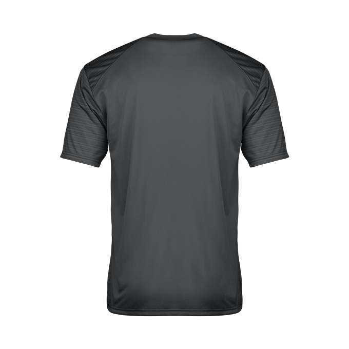 Badger Sport 2125 Sport Stripe Youth Tee - Graphite Graphite Striped - HIT a Double - 3