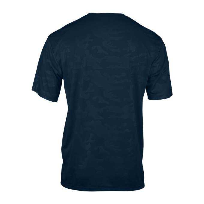Badger Sport 2139 MonoCam Embossed Youth Tee - Navy - HIT a Double - 3