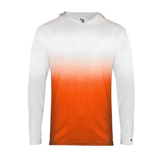 Badger Sport 2205 Ombre Youth Hoodie Tee - Orange Ombre - HIT a Double - 1