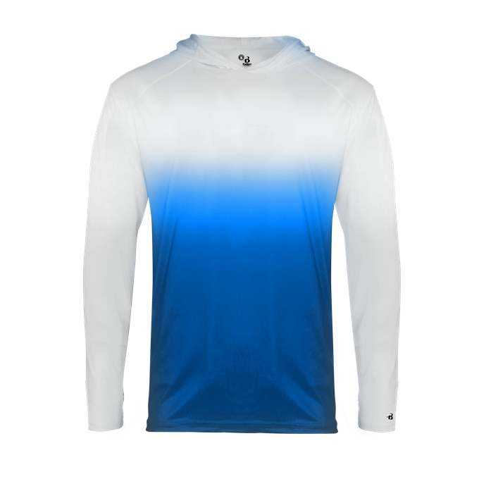 Badger Sport 2205 Ombre Youth Hoodie Tee - Royal Ombre - HIT a Double - 1