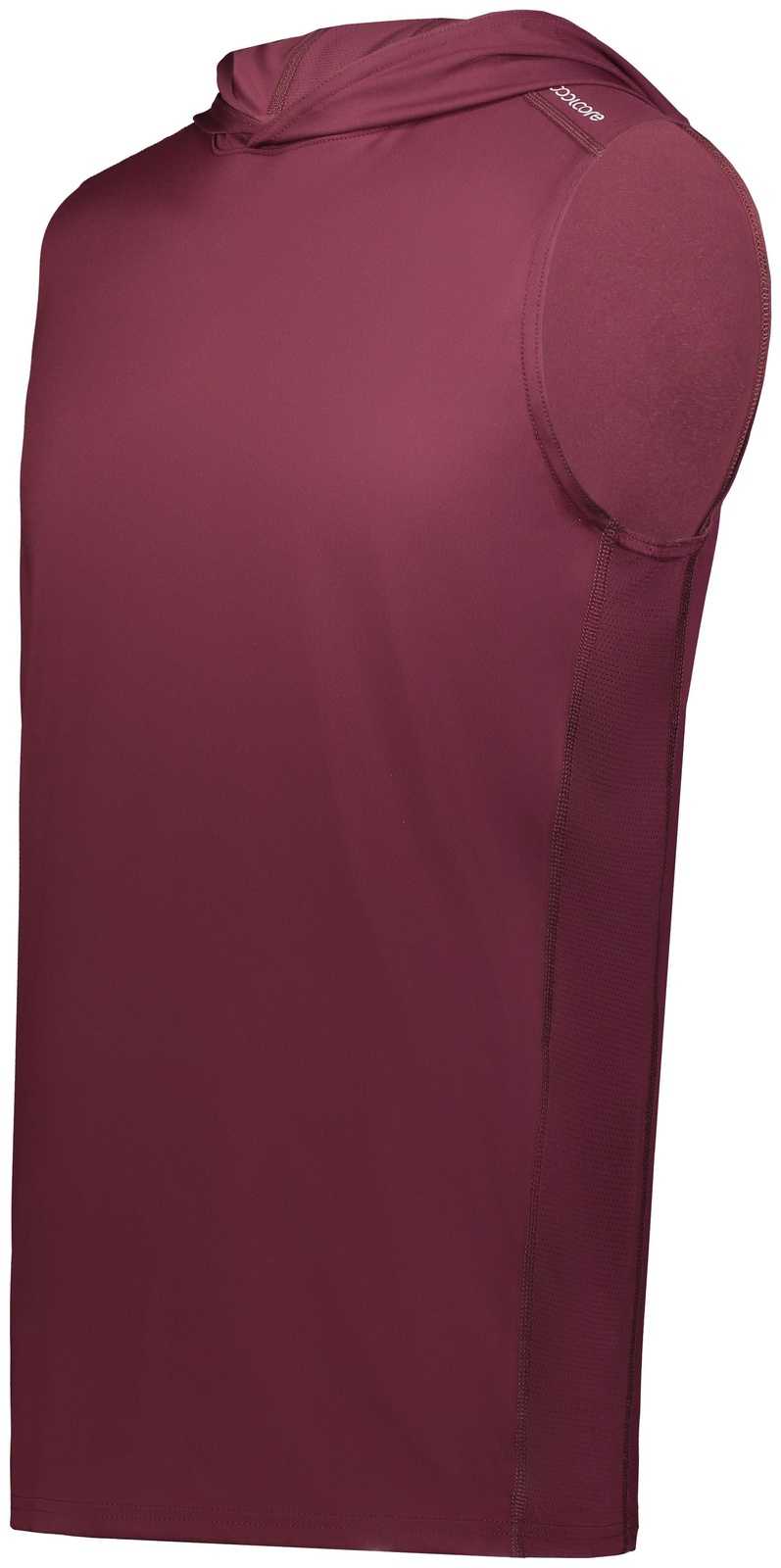 Holloway 222590 Coolcore Sleeveless Hoodie - Maroon - HIT a Double