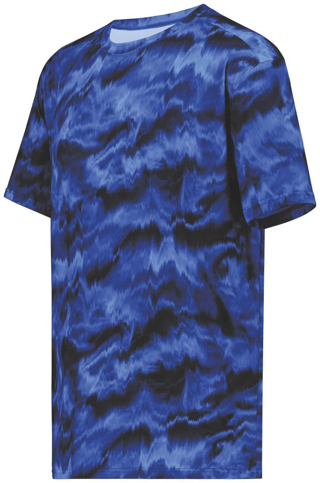 Holloway 222596 Stock Cotton Touch Poly Tee - Shockwave Navy - HIT a Double