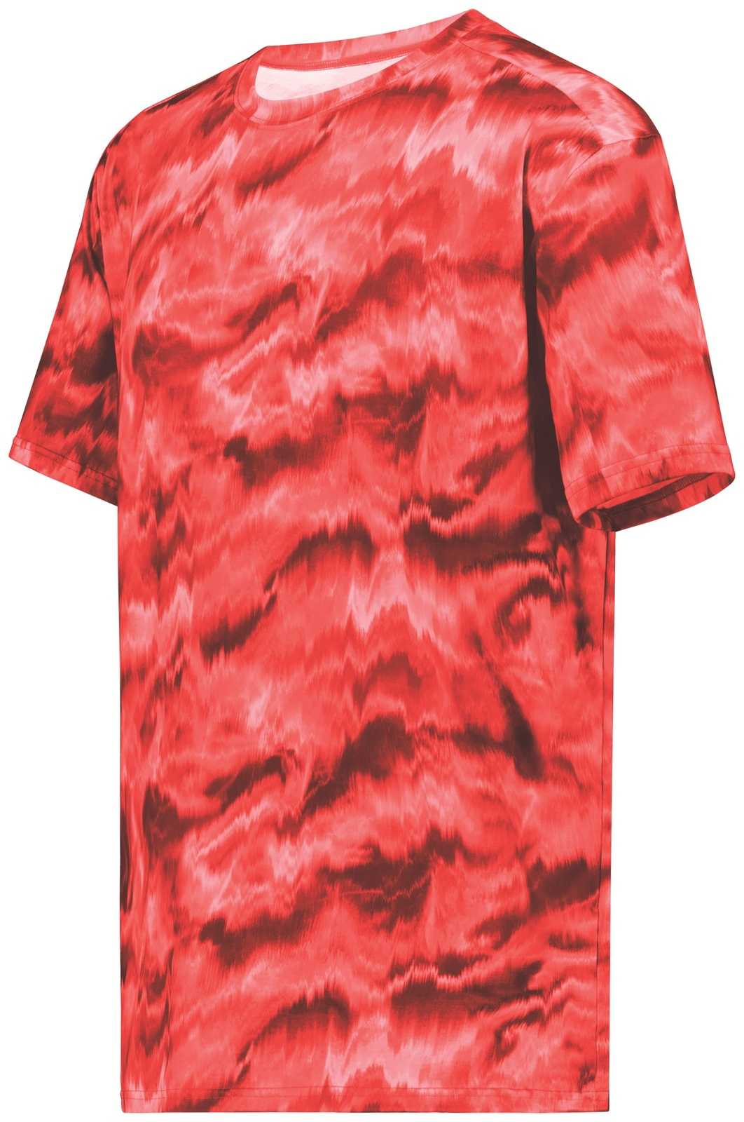 Holloway 222696 Youth Stock Cotton Touch Poly Tee - Shockwave Scarlet - HIT a Double