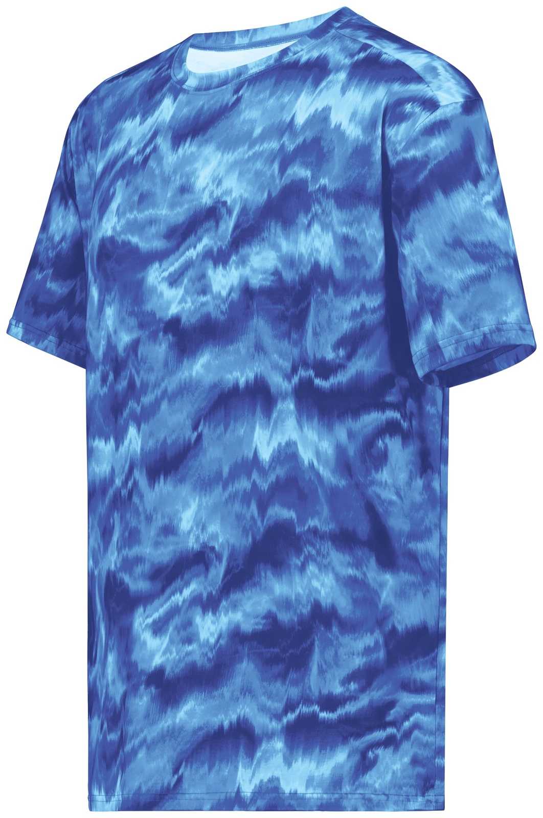Holloway 222596 Stock Cotton Touch Poly Tee - Shockwave Royal - HIT a Double
