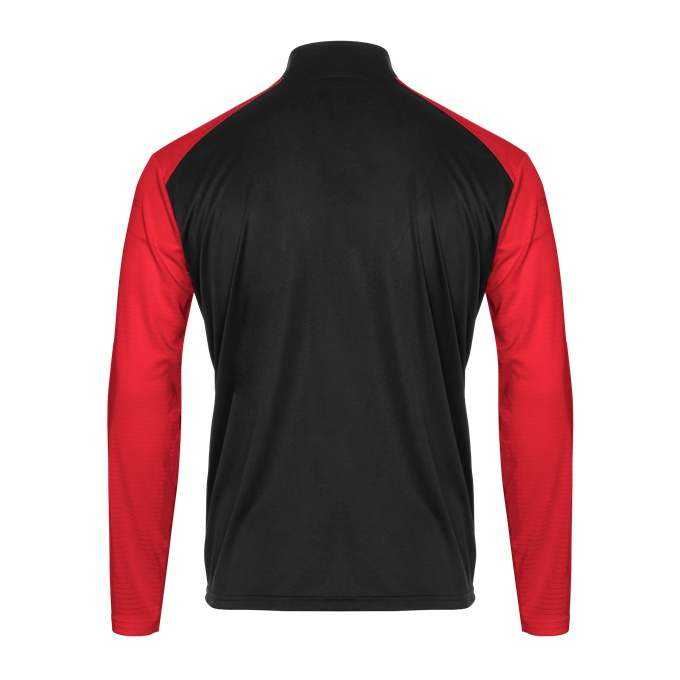 Badger Sport 2231 Breakout Youth 1/4 Zip - Black Red - HIT a Double - 3