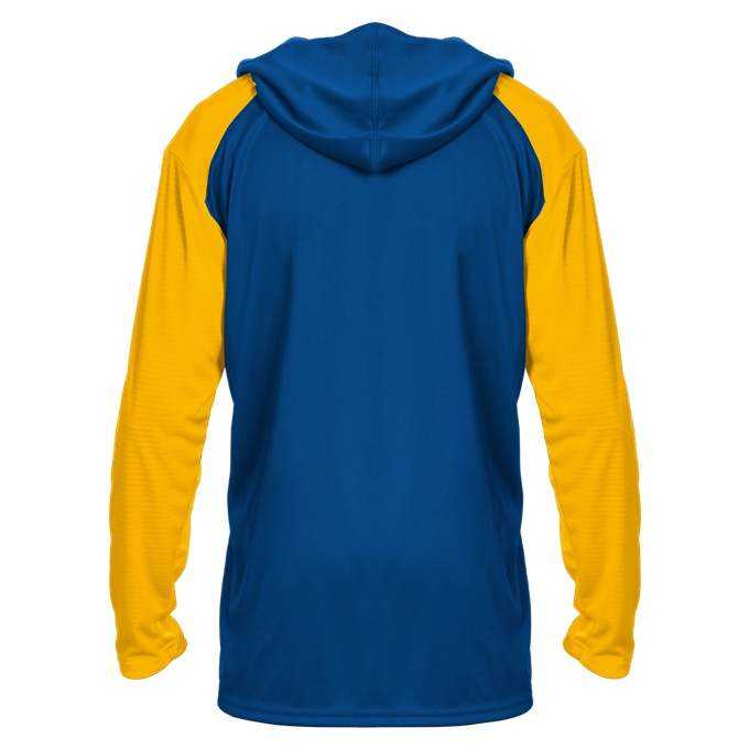 Badger Sport 4235 Breakout Adult Hoodie Tee - Royal Gold - HIT a Double - 3