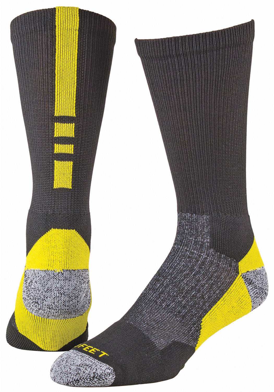 Pro Feet 238 Pro Feet Performance Shooter 2.0 Socks - Black Neon Yellow - HIT a Double