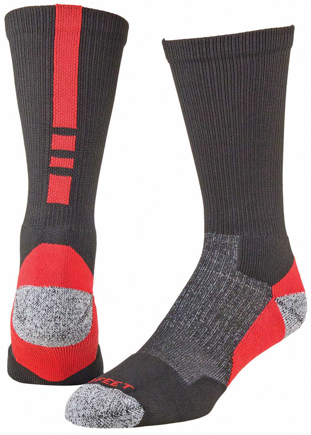 Pro Feet 238 Pro Feet Performance Shooter 2.0 Socks - Black Red - HIT a Double