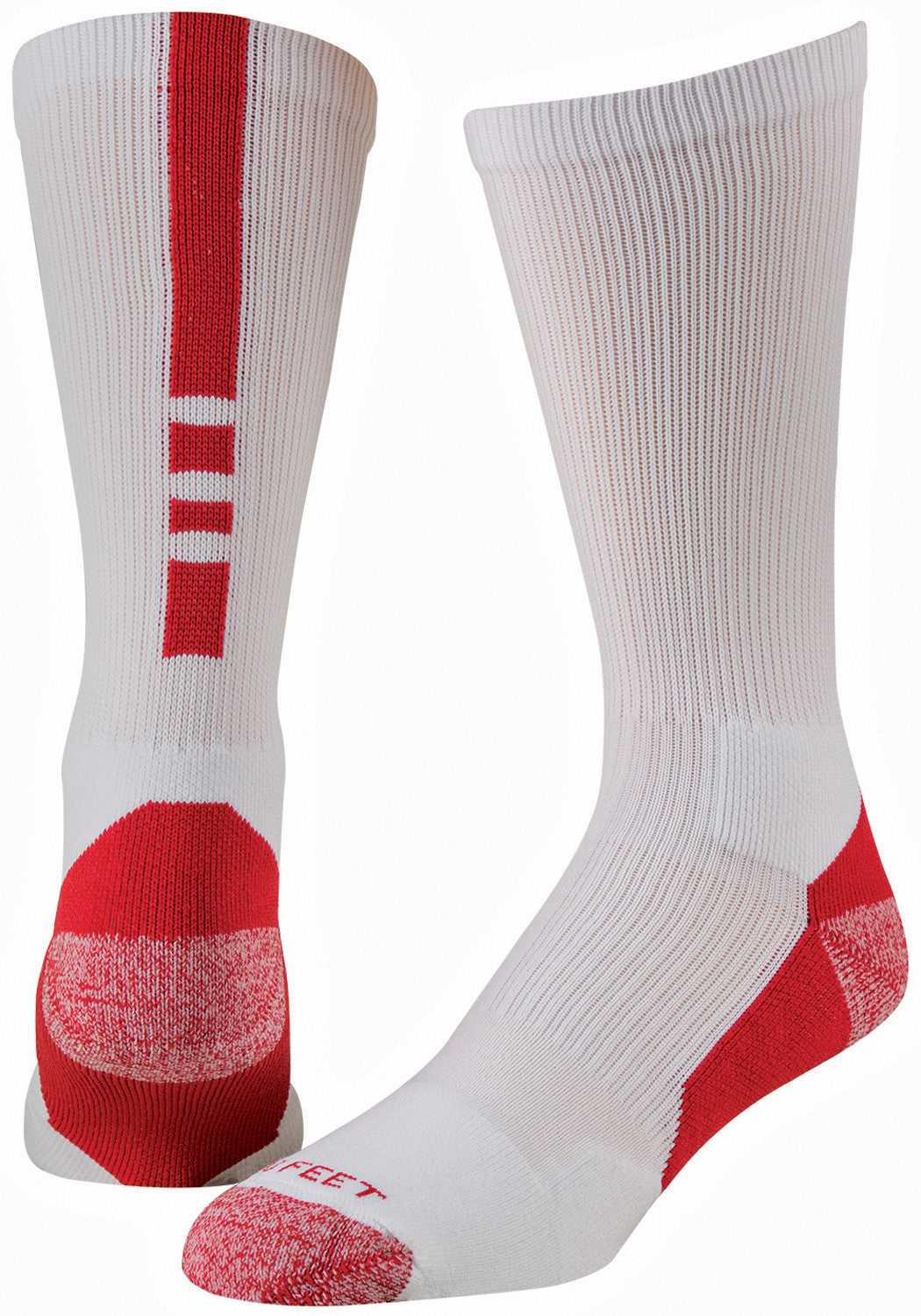 Pro Feet 238 Pro Feet Performance Shooter 2.0 Socks - White Red - HIT a Double
