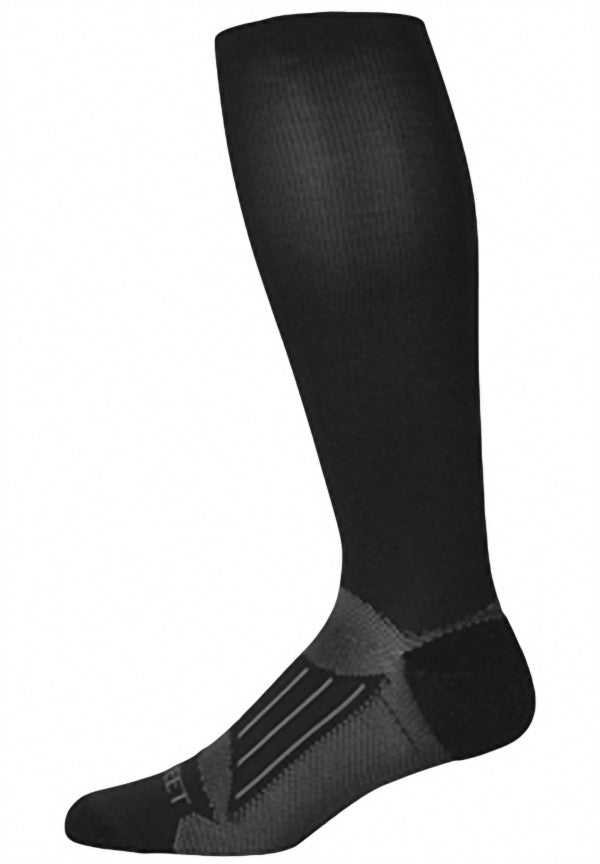 Pro Feet 240 Compression Knee High Socks - Black - HIT a Double