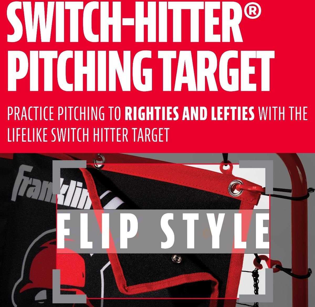 Franklin MLB 55&quot; Switch-Hitter Pitching Target and Rebounder