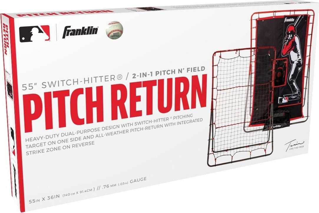Franklin MLB 55" Switch-Hitter Pitching Target and Rebounder