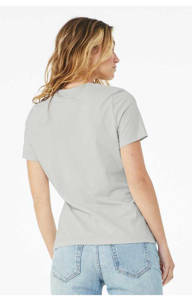 Bella + Canvas 6400 Womens Relaxed Jersey Tee - Silver - HIT a Double - 3