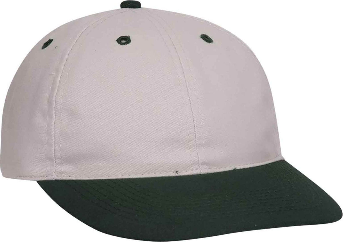 OTTO 25-023 Brushed Cotton Twill Sport Low Profile Pro Style Cap - Navy Satin Gray - HIT a Double - 1