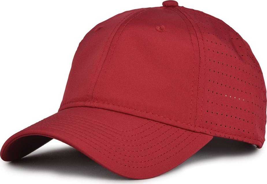 The Game GB424 Perforated GameChanger Cap - Cardinal - HIT A Double