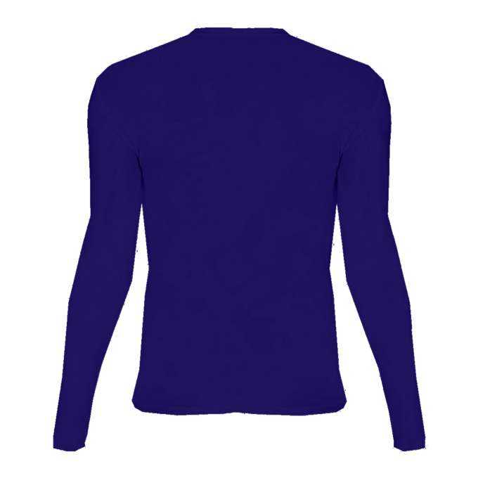Badger Sport 4605 Pro-Compression Long Sleeve Crew - Purple - HIT a Double - 3