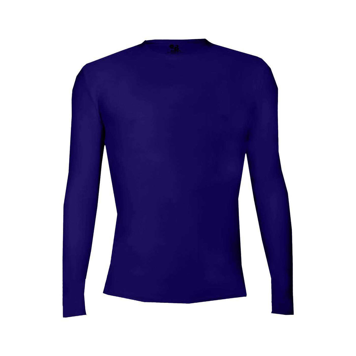 Badger Sport 4605 Pro-Compression Long Sleeve Crew - Purple - HIT a Double - 1