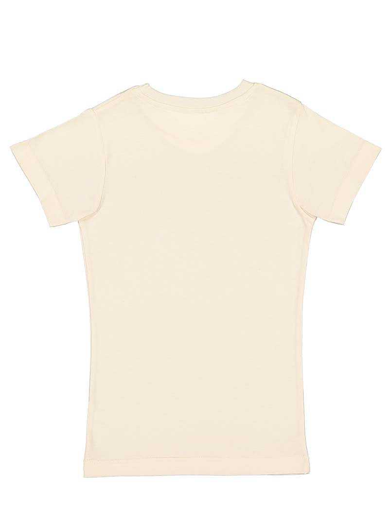 Lat 2616 Girls&#39; Fine Jersey Tee - Natural - HIT a Double - 2