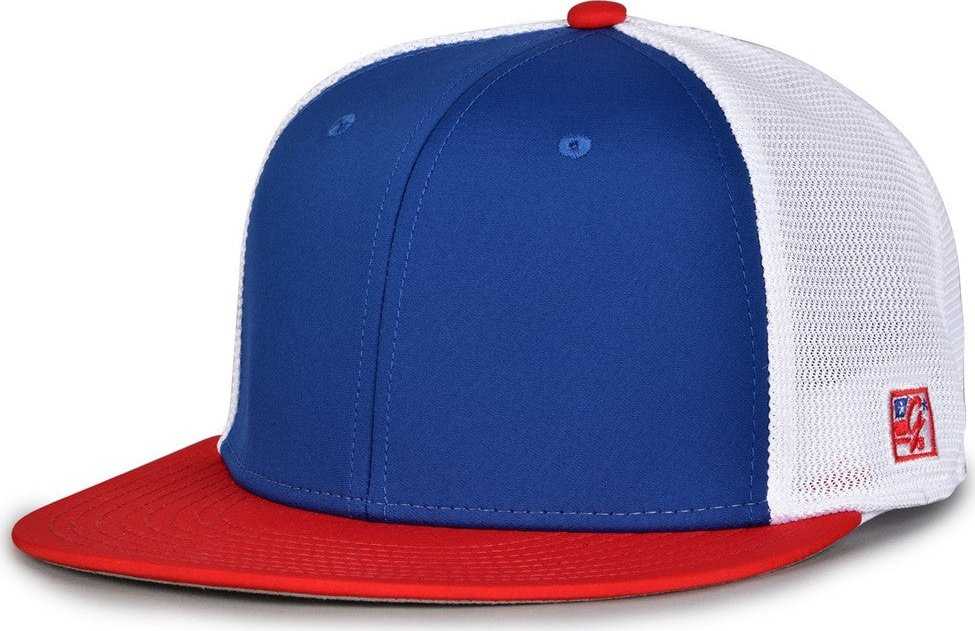 The Game GB437 Diamond Mesh Cap - Royal Red - HIT A Double