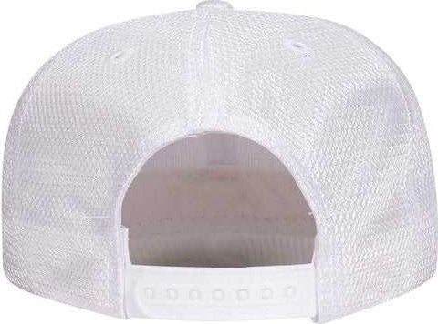 OTTO 27-145 Polyester Jersey Knit Pro Style Cap - White - HIT a Double - 2