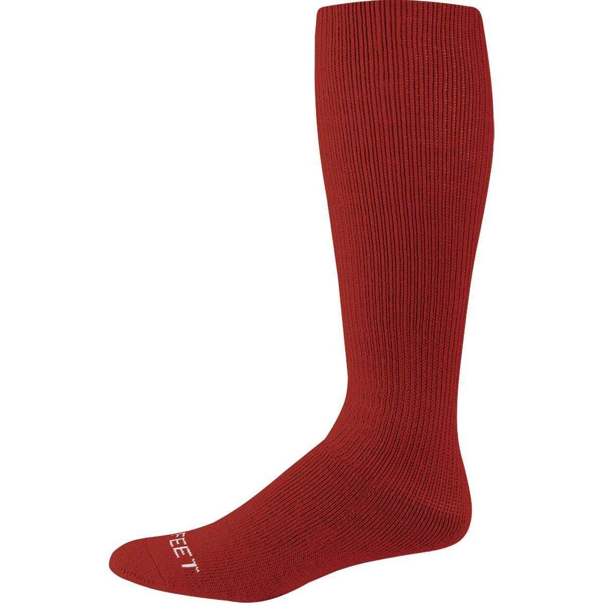 Pro Feet 273-275 Knee High Multi-Sport Cushioned Tube Socks - Cardinal - HIT a Double