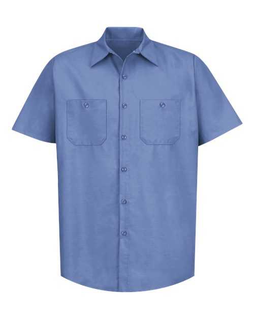 Red Kap SP24 Industrial Short Sleeve Work Shirt - Petrol Blue - HIT a Double - 1