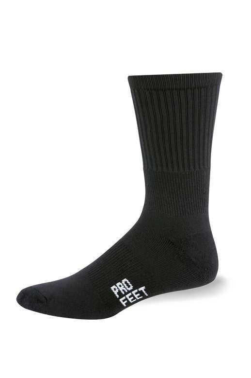 Pro Feet 285/3 Crew (3 Pair Pkg) Socks - Black - HIT a Double