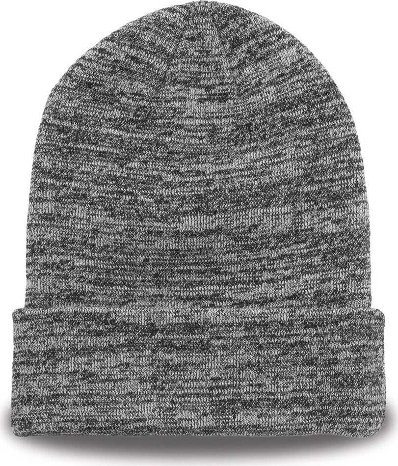 The Game GB449 Athletic Heather Roll Up Beanie - Black - HIT A Double