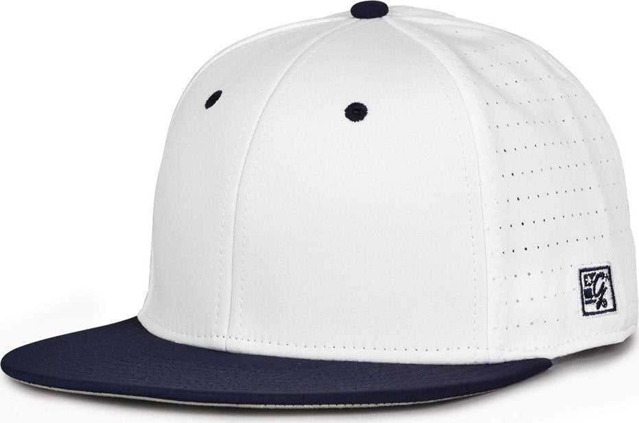 The Game GB998 Perforated GameChanger Cap - White Navy - HIT A Double