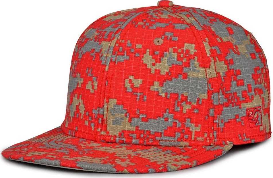 The Game GB995 Digital Camo Cap - Digi Red - HIT A Double