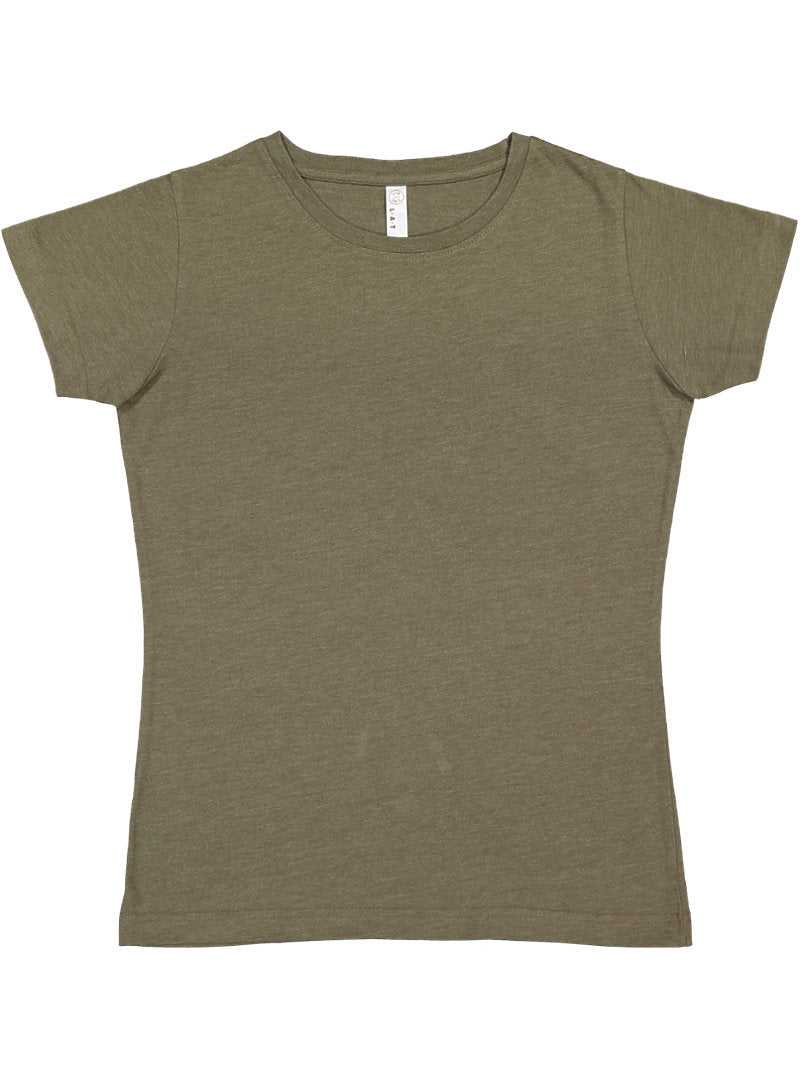 Lat 3516 Women&#39;s Fine Jersey Tee - Vintage Military Green - HIT a Double - 1
