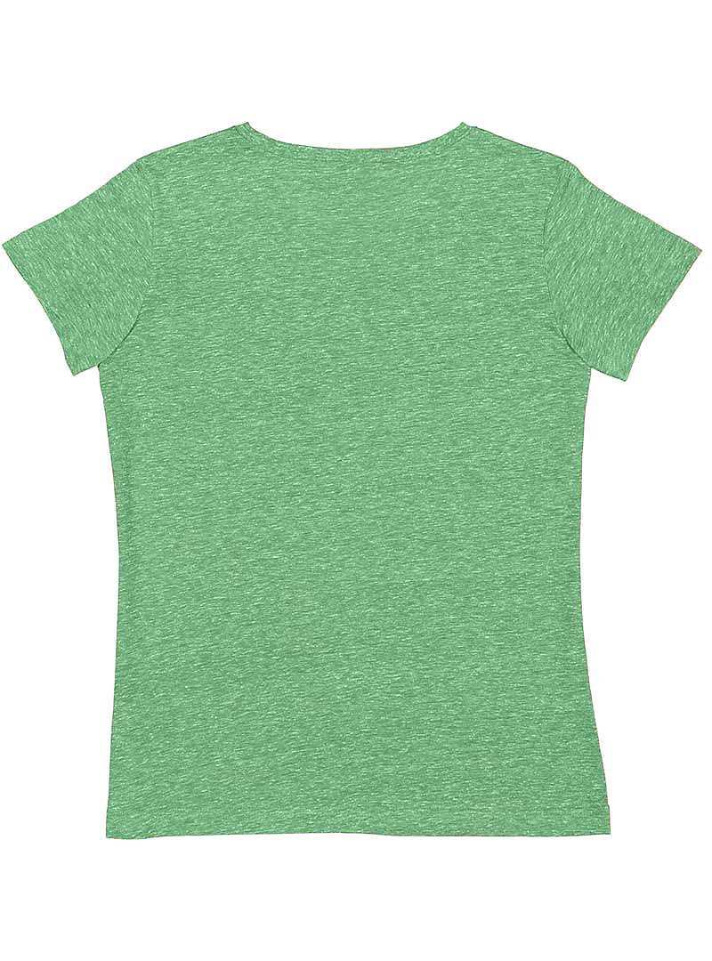 Lat 3591 Women&#39;s Harborside Melange V-Neck T-Shirt - Green Melange - HIT a Double - 2