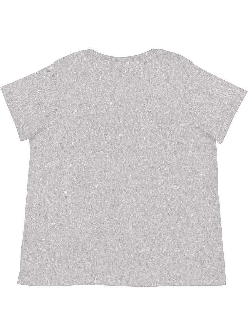 Lat 3816 Curvy Collection Women&#39;s Fine Jersey Tee - Heather - HIT a Double - 5