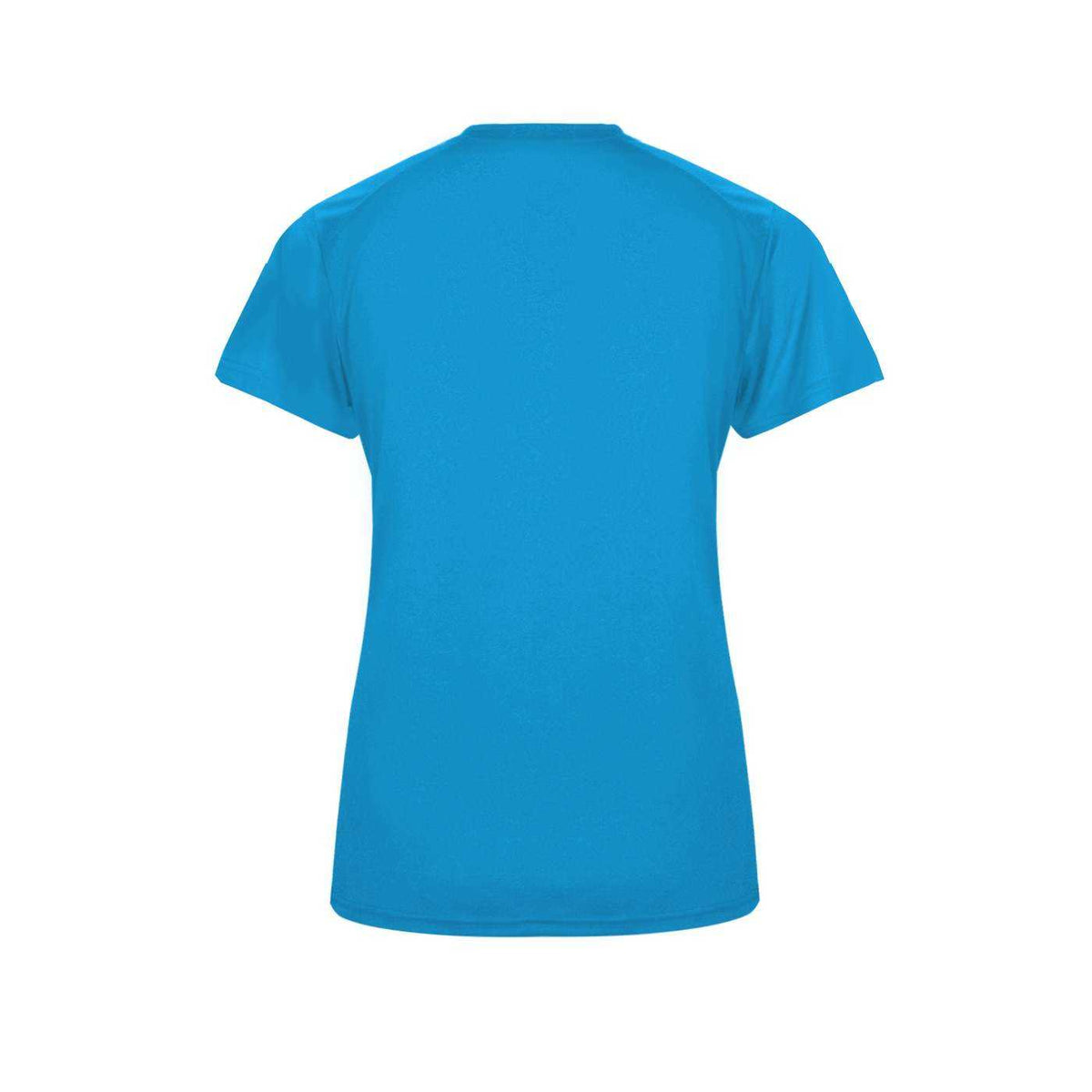 Badger Sport 4062 Ultimate Softlock Ladies V-neck Short Sleeve Tee - Electric Blue - HIT a Double - 3