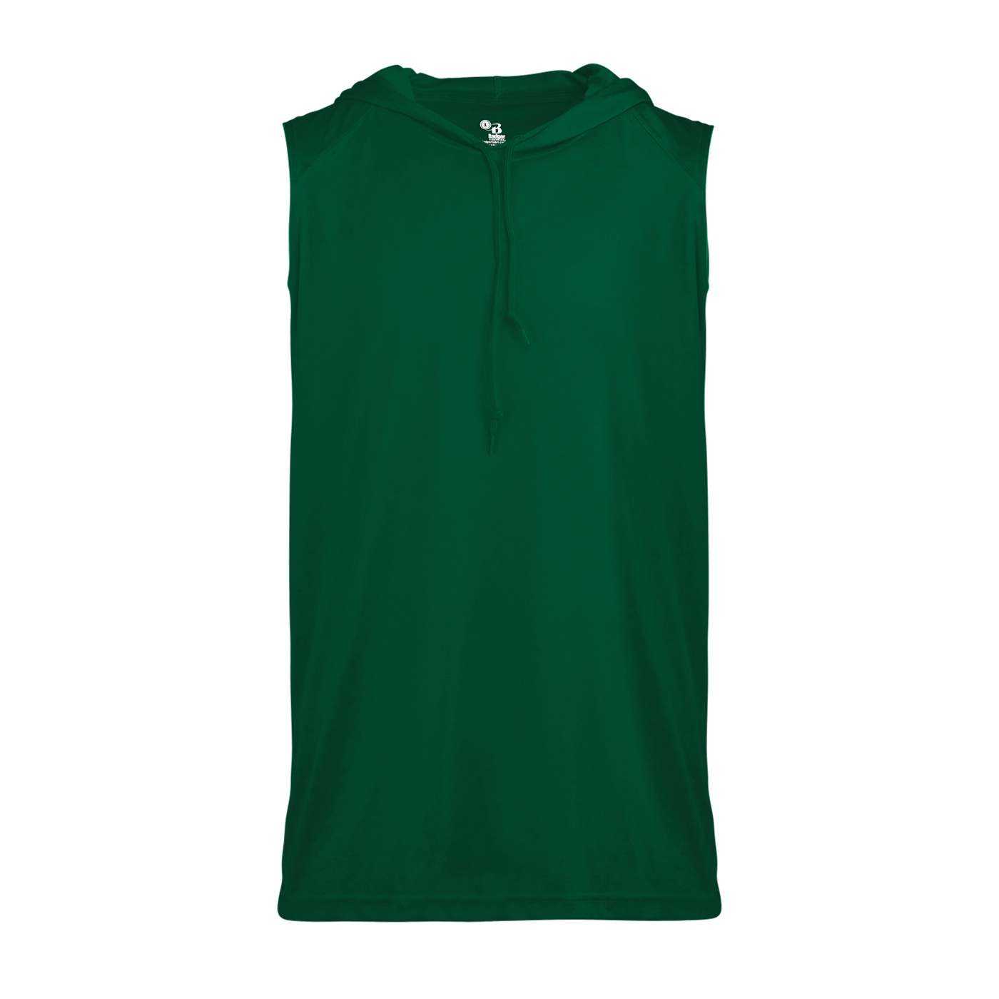 Badger Sport 4108 B-Core Sleeveless Hoodie Tee - Forest - HIT a Double - 1