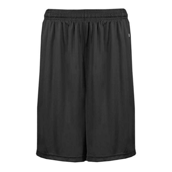 Badger Sport 4127 B-Core Pocketed 7" Short - Black - HIT a Double - 1