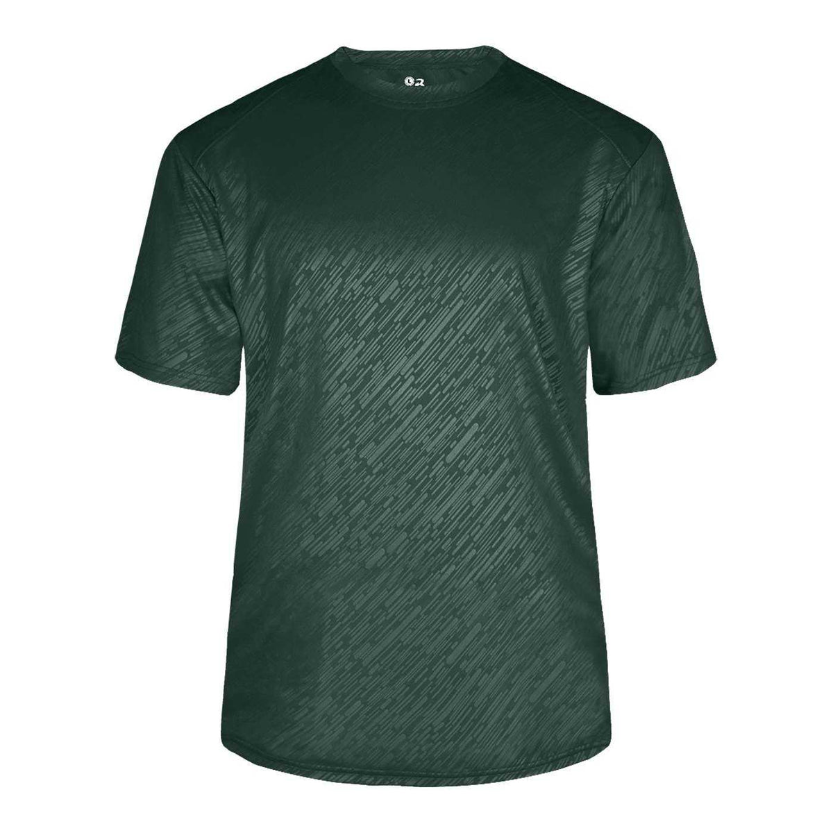 Badger Sport 4131 Line Embossed Tee - Forest Line Embossed - HIT a Double - 1