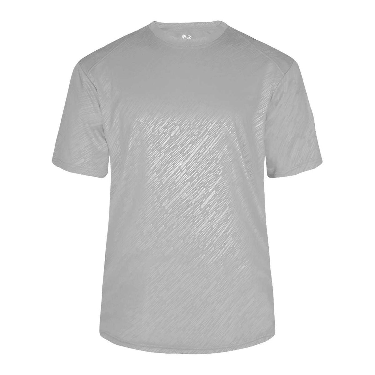 Badger Sport 4131 Line Embossed Tee - Silver Line Embossed - HIT a Double - 1