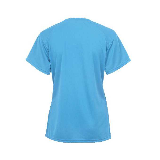 Badger Sport 2160 B-Core Girls&#39; Tee - Columbia Blue - HIT a Double - 2