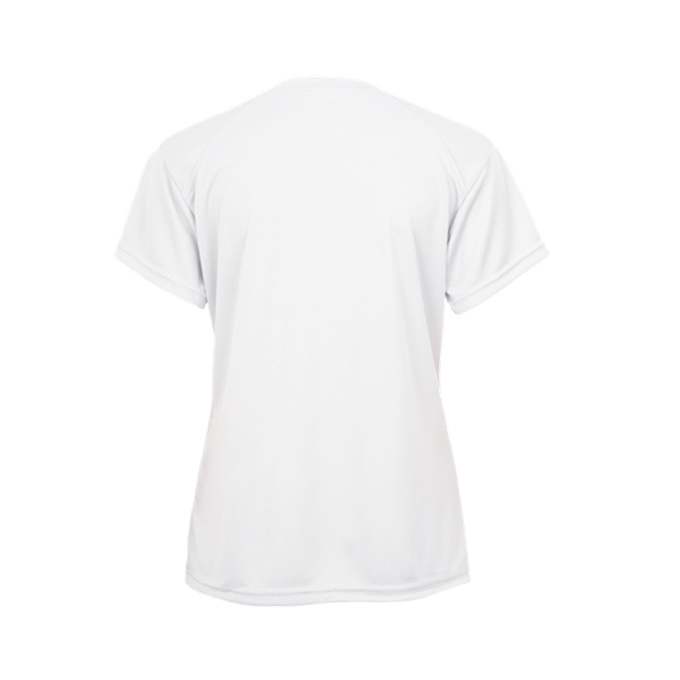 Badger Sport 2160 B-Core Girls&#39; Tee - White - HIT a Double - 3