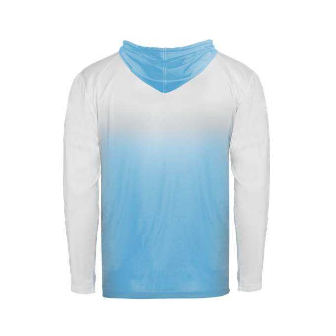 Badger Sport 2205 Ombre Youth Hoodie Tee - Columbia Blue Ombre - HIT a Double - 2